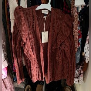 Rust cardigan